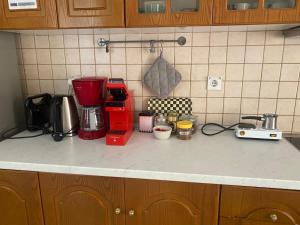 トリカラにあるCOZY & QUIET CITY APARTMENTのキッチン(コーヒーメーカー付)