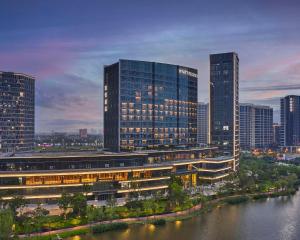 Ein allgemeiner Blick auf Songjiang oder ein Stadtblick von des Hotels aus