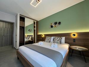 Postel nebo postele na pokoji v ubytování Top Line & Modern Apartments in Ioannina