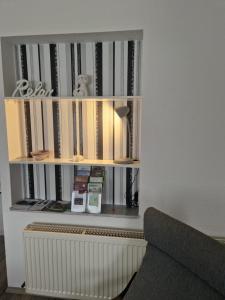 Knihovna v apartmánu