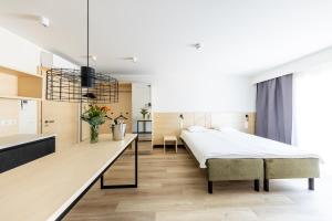 Kuchyň nebo kuchyňský kout v ubytování Saaremaa Rannahotell ' Beach Hotel