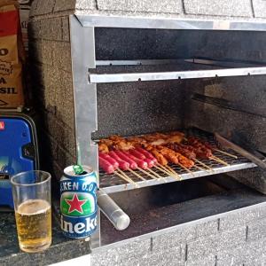 Grillfaciliteterne på pensionatet som gæsterne kan bruge