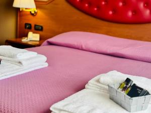 Postel nebo postele na pokoji v ubytování Hotel Banatium B&B Cucina