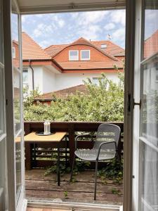 Balkón nebo terasa v ubytování Apartment mit Balkon am Bergpark
