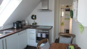 Kuchyň nebo kuchyňský kout v ubytování Ferienwohnung Allegra