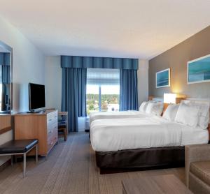 Habitación de hotel con cama grande y TV en Holiday Inn - St Augustine - World Golf, an IHG Hotel, en St. Augustine