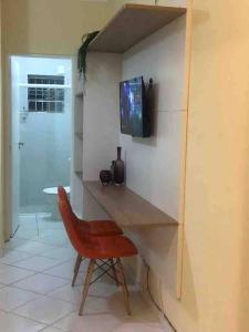 TV a/nebo společenská místnost v ubytování Apartamento completo Ubatuba - Maranduba + 5 fotografií