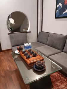 Khu vực ghế ngồi tại Wyndham Thanh Thuy Hot Spring MyHome