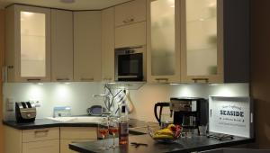 Kuchyň nebo kuchyňský kout v ubytování Lichtdurchflutete Ferienwohnung mit Südbalkon