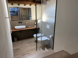 Koupelna v ubytování Ca Baruffa B&B