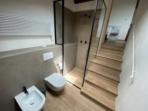 Koupelna v ubytování Ca Baruffa B&B