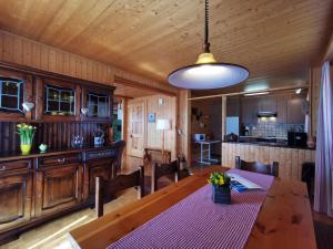 Кухня или кухненски бокс в CHALET HÜTTLE - authentisch, ruhig, mitten im grün