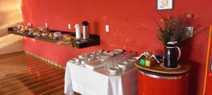 Küche/Küchenzeile in der Unterkunft Pousada Morada dos Pássaros