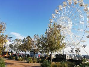 a large ferris wheel in a park with trees at #Top quality BnB #Fast WiFi #Self Check-in #Secure Parking in Midrand