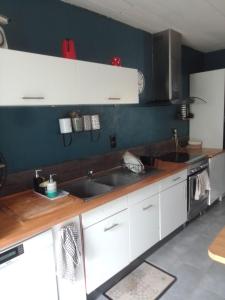 A kitchen or kitchenette at Maison des Lys
