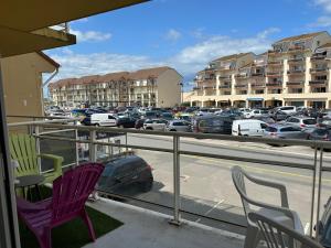 Μπαλκόνι ή βεράντα στο Studio cabine vue mer latérale