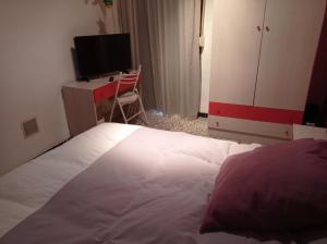 Postel nebo postele na pokoji v ubytování Cama doble Cristina