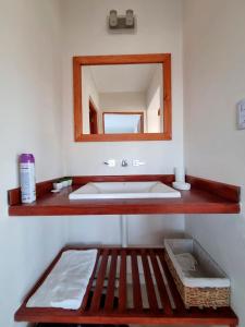 Ένα μπάνιο στο Cabañas Valle Ventana