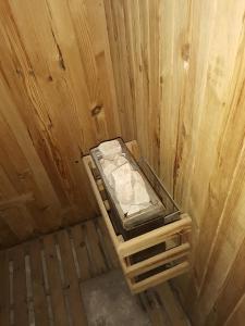 an overhead view of a room in a wooden wall at Marbella别墅独立房带泳池 in Marbella