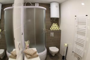 Koupelna v ubytování Studio Apartments Mirakul