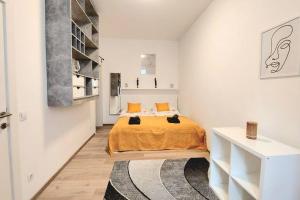 Posteľ alebo postele v izbe v ubytovaní CheckInVienna-One bedroom Apartment