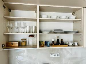 Kuchyň nebo kuchyňský kout v ubytování Apartman Mikulov Garden