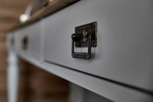 a close up of a drawer with a latch at Irene Studios in Agios Petros