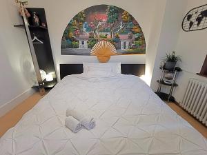 Voodi või voodid majutusasutuse Bed and Breakfast Lek & Jo toas