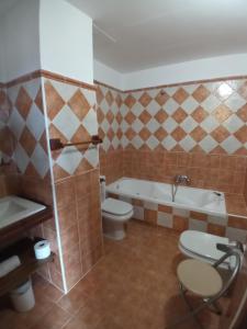 Koupelna v ubytování Casa Rural Alada