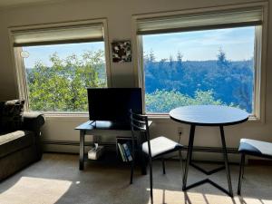 Nespecifikovaný výhled na hory nebo výhled na hory při pohledu z apartmánu