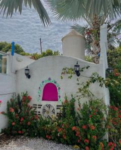 Zahrada ubytování El santorini colombiano cabaña