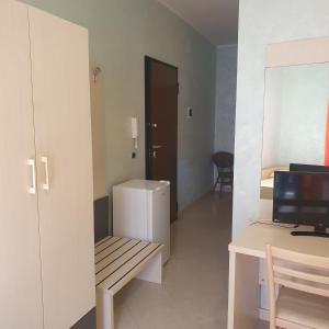 TV a/nebo společenská místnost v ubytování Hotel Ristorante Rinelli