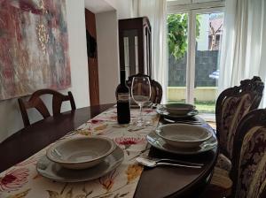 Posezení v ubytování Ferienwohnung Gänseblümchen