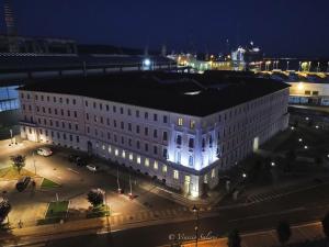 Výhľad na mesto Monfalcone alebo výhľad na mesto priamo z hotela