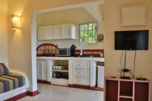 Kuchyň nebo kuchyňský kout v ubytování Cozy Villa, Tropical View, Pool, Playa Bonita Beach