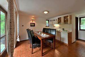 Apartmány orlík的厨房或小厨房