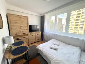 Posteľ alebo postele v izbe v ubytovaní A 3 pokoje w Centrum Gdyni