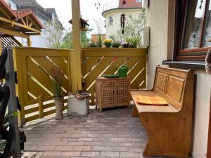 Μπαλκόνι ή βεράντα στο Ruhige Ferienwohnung Lutherstraße +9 φωτογραφίες