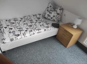 Postel nebo postele na pokoji v ubytování Apartmán Dobrá mysl