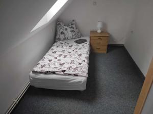 Postel nebo postele na pokoji v ubytování Apartmán Dobrá mysl
