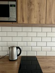 Kuchyňa alebo kuchynka v ubytovaní Apartamenty Lobeliowy Port