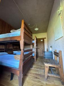 Двох'ярусне ліжко або двоярусні ліжка в номері Rifugio Casa di Caccia