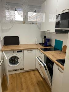 Kuchyň nebo kuchyňský kout v ubytování Marl Central Apartment