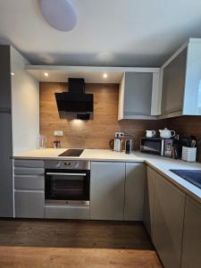 Kuchyň nebo kuchyňský kout v ubytování Apartmán U Labe