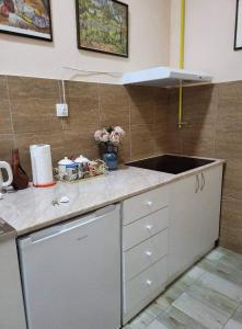 Η κουζίνα ή μικρή κουζίνα στο Apartman Central