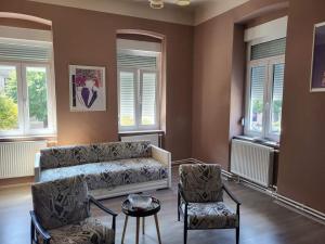 Χώρος καθιστικού στο Apartman Central