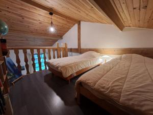 Postel nebo postele na pokoji v ubytování Le Moulin Chardet