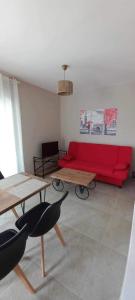 Posezení v ubytování Aggeliki's Apartments