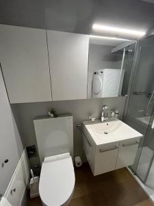 Koupelna v ubytování Privatzimmer in geteilter Wohnung