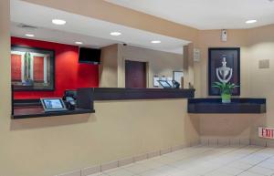 a waiting room with a counter in a hospital at Extended Stay America Suites - Stockton - March Lane in Stockton